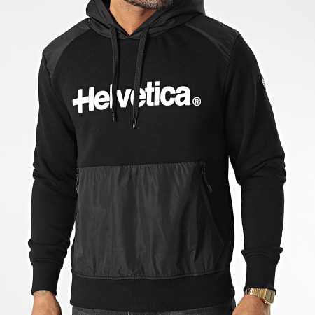 Helvetica - Sudadera con capucha Parton Negra