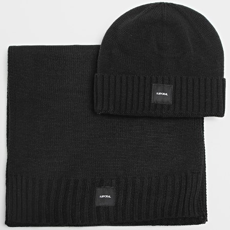 Kaporal - Sak Set sciarpa e cappello neri