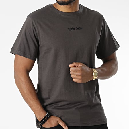 Sixth June - Tee Shirt M22977PTS Gris Anthracite
