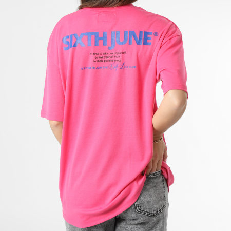 Sixth June - Tee Shirt Femme W33625PTS Rose