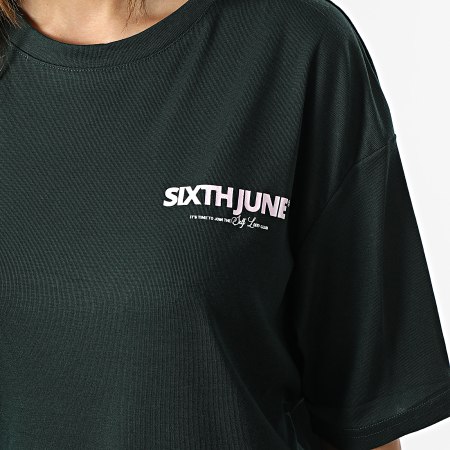 Sixth June - Tee Shirt Femme W33625PTS Vert
