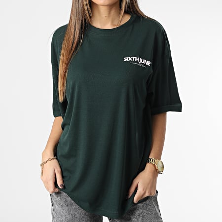 Sixth June - Camiseta mujer W33625PTS Verde