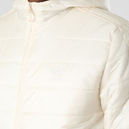 Adidas Originals - Abrigo con capucha y rayas HL9213 Beige