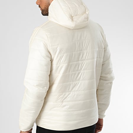 Adidas Originals - Abrigo con capucha y rayas HL9213 Beige