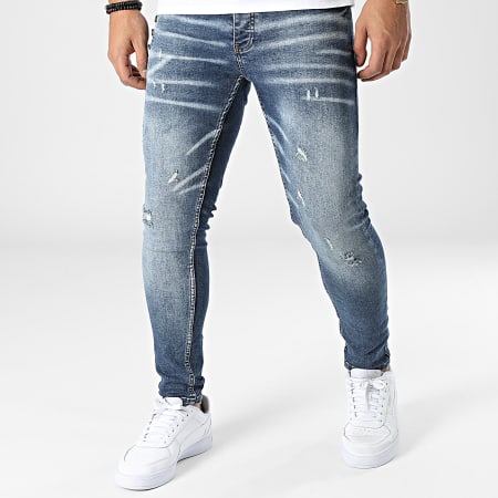 Black Industry - 242 Blauwe Denim Skinny Jeans