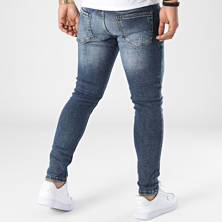 Black Industry - 242 Blauwe Denim Skinny Jeans