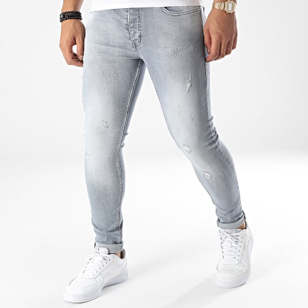 Black Industry - 256 Jeans skinny grigi