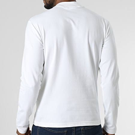 Calvin Klein - Tee Shirt Manches Longues Micro Logo 0179 Blanc