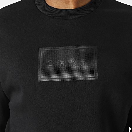 Calvin Klein - Sweatshirt met gestructureerd logo 0083 Zwart