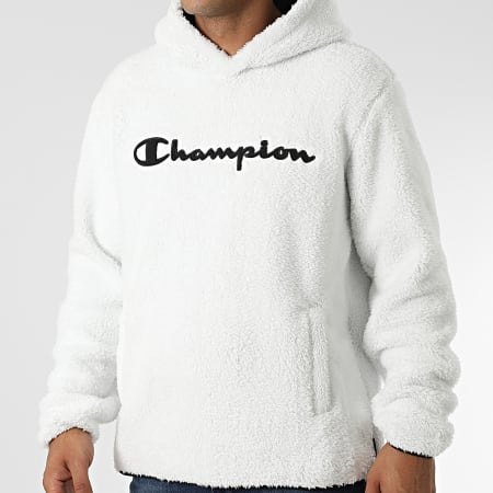 Champion - Sudadera con capucha Furry 214973 Blanco