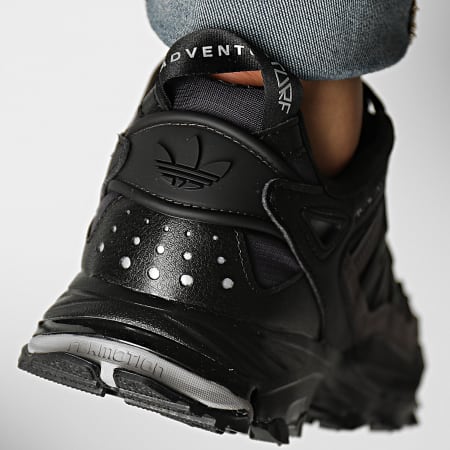 Adidas Originals - Hyperturf Zapatillas GX2022 Core Negro Plata Gris Metálico