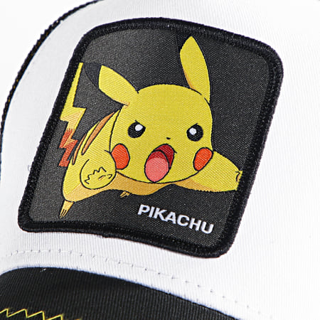 Capslab - Cappello Trucker per bambini Pikachu Nero Bianco