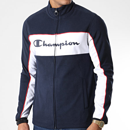 Champion - Giacca in pile con zip 218104 blu navy