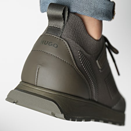 HUGO - Sneakers Icelin Runner 50471301 Verde scuro