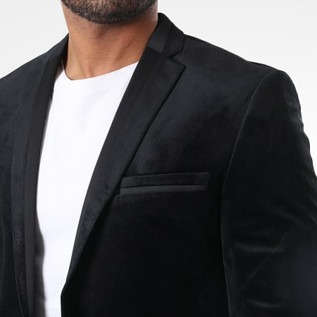 Mackten - MKV Giacca blazer in velluto nero