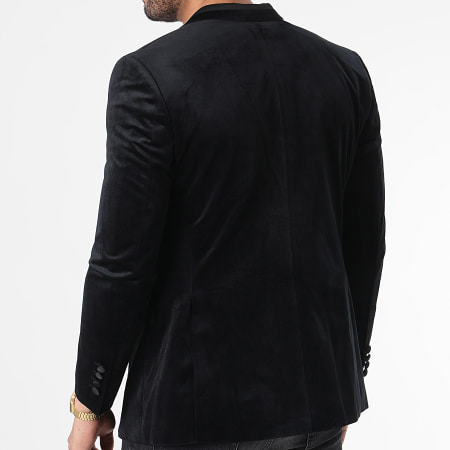 Mackten - MKV Giacca blazer in velluto nero