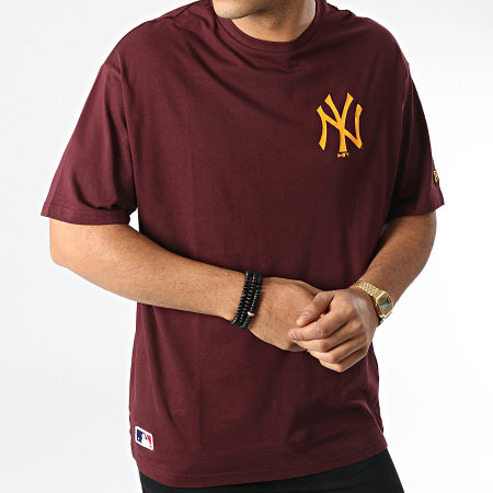 New Era - Tee Shirt Large Essentials New York Yankees Bordeaux