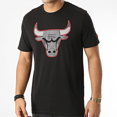New Era - Maglietta Chicago Bulls Outline Logo Nero