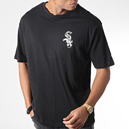 New Era - Camiseta Metalizada Chicago White Sox Negro Plata