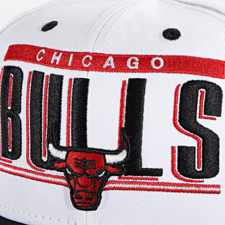 New Era - Cappellino retro titolo Chicago Bulls Snapback Bianco