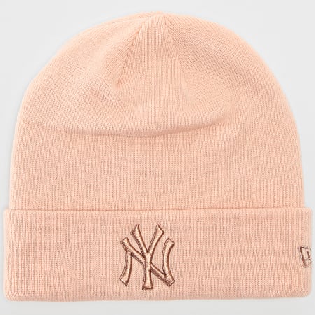 Bonnet Hiver New Era - Metallic Badge New York Yankees - Laine Cuff Knit Beanie MLB