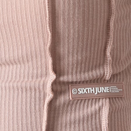 Sixth June - Tee Shirt Tee Shirt Manches Longues Crop Femme W12187VTO Rose