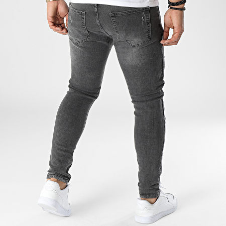 Black Needle - 3039 Jeans skinny grigio antracite