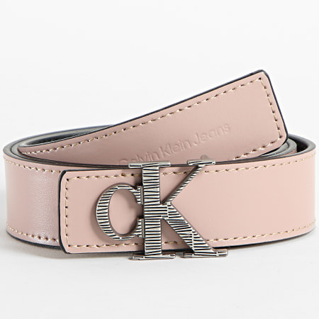Calvin Klein - Mono Hardware Cuero 0364 Cinturón Rosa Mujer