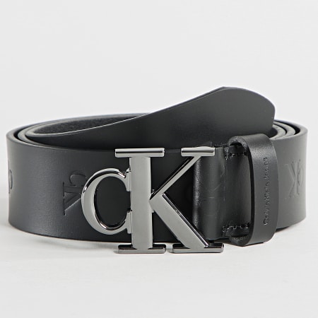Calvin Klein - Cinturón Redondo Monoplaca 0155 Negro