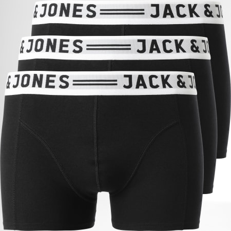 Jack And Jones - Juego De 3 Boxers Sense Negro