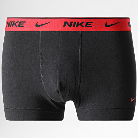 Nike - Confezione da 3 boxer stretch in cotone KE1008 nero rosso