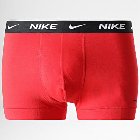 Nike - Every Cotton Stretch Boxer Set KE1008 Negro Rojo