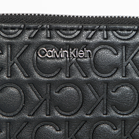 Calvin Klein - Portefeuille Femme CK Must Embossed 0253 Noir