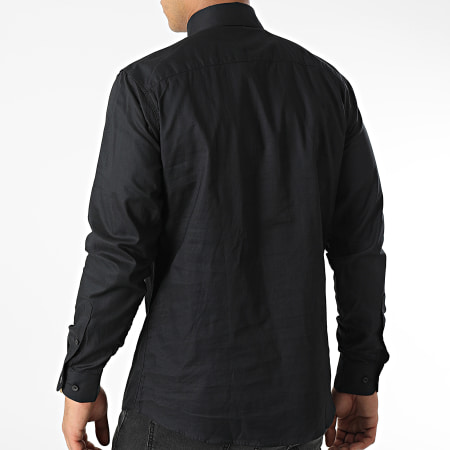 Selected - Chemise Manches Longues Pinpoint Noir
