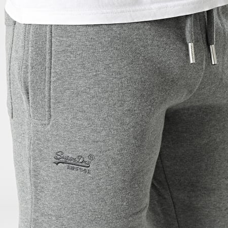 Superdry - Pantalon Jogging Vintage Logo Embroidery M7010958A Gris Chiné