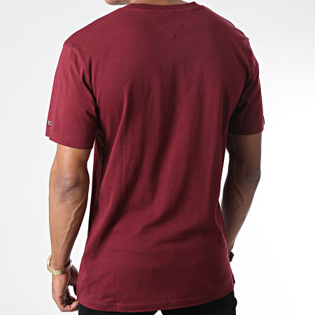 Tommy Jeans - Tee Shirt Classic Linear Logo 4984 Bordeaux