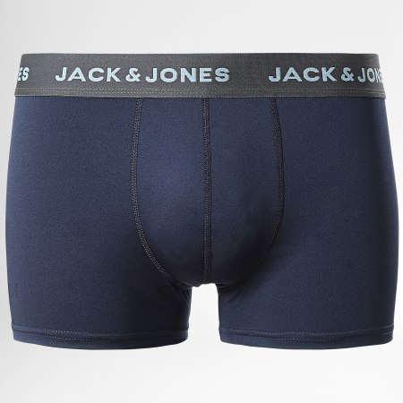 Jack And Jones - Juego De 3 Boxers Dax Negro Azul Marino Burdeos