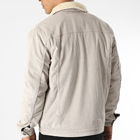 Only And Sons - Veste A Col Mouton Louis Life Beige