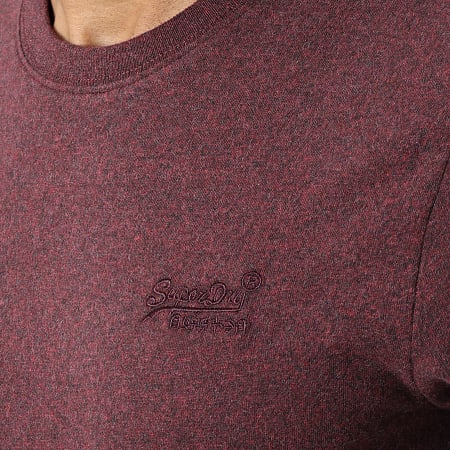 Superdry - Tee Shirt Vintage Logo Embroidery M1011245C Bordeaux Chiné