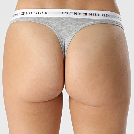 Tommy Hilfiger - Tanga Mujer 3835 Gris Heather