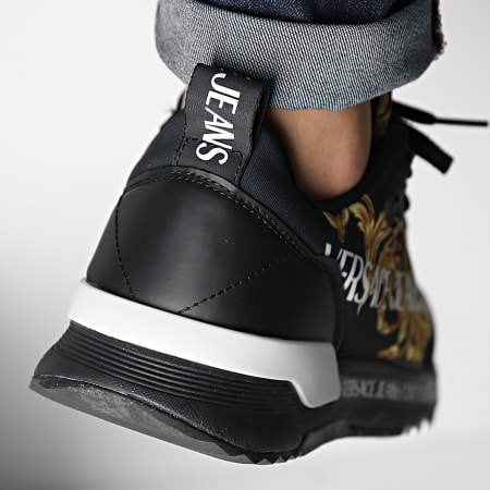 Versace Jeans Couture - Fondo Dynamic Zapatillas 73YA3SAA Negro Renacimiento