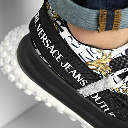 Versace Jeans Couture - Fondo Hyber Sneakers 73YA3SN2 Nero Bianco Oro