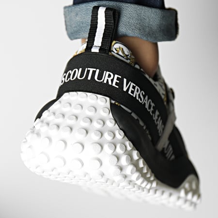 Versace Jeans Couture - Fondo Hyber Sneakers 73YA3SN2 Nero Bianco Oro