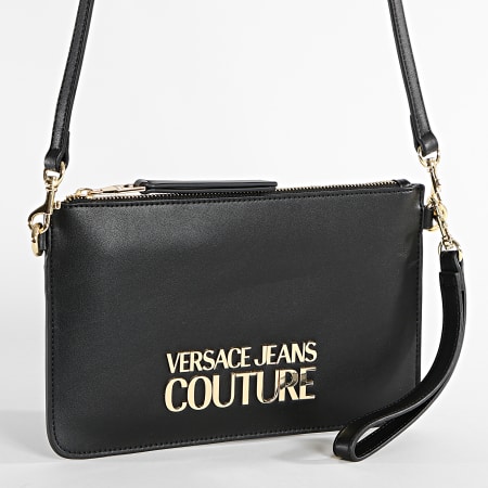 Versace Jeans Couture - Embrague para mujer 73VA4BLX Negro Oro