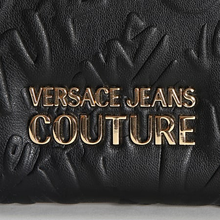 Versace Jeans Couture - Portafoglio donna con logo in rilievo 73VA5PI1 Nero Oro