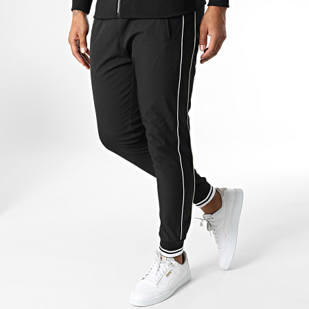 Classic Series - XP153 Set giacca e pantaloni da jogging con zip nera