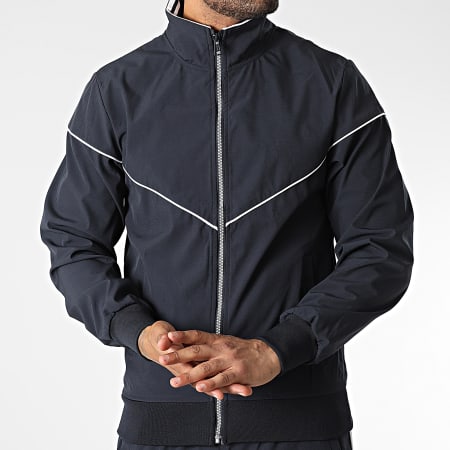 Classic Series - Set giacca con zip e pantaloni da jogging XP153 blu navy