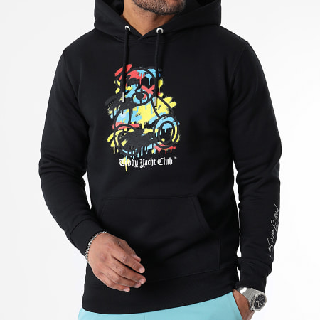 Teddy Yacht Club - Primary Bombing Front Hoodie Zwart