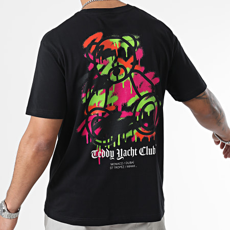 Teddy Yacht Club - Tee Shirt Oversize Large Flash Bombing Nero