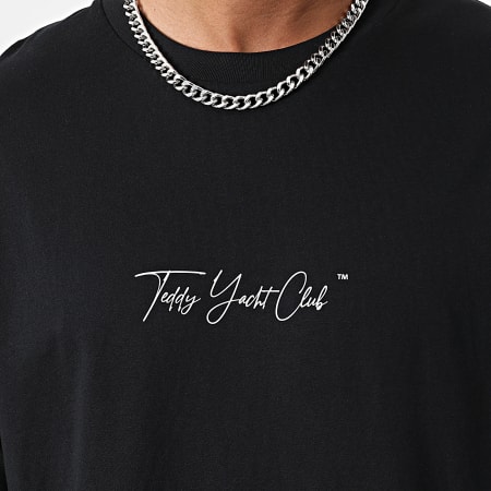 Teddy Yacht Club - Oversize Camiseta Large Flash Bombing Negro